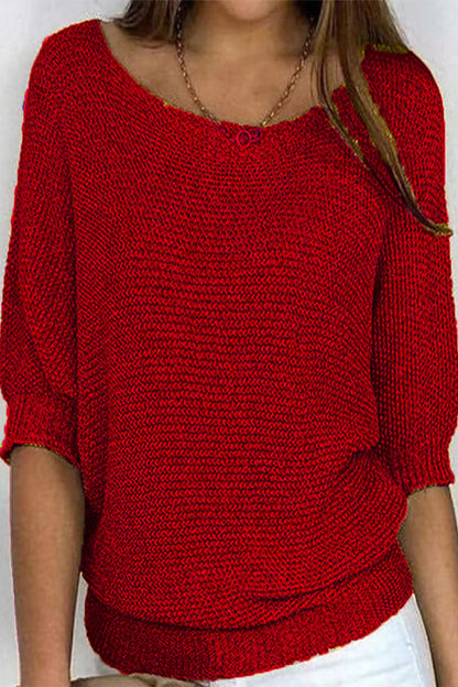 Sweter damski z nietoperzowymi rękawami i luźnym krojem – Mira