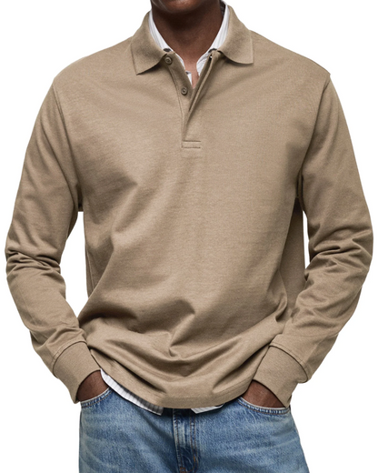 Suéter polo casual