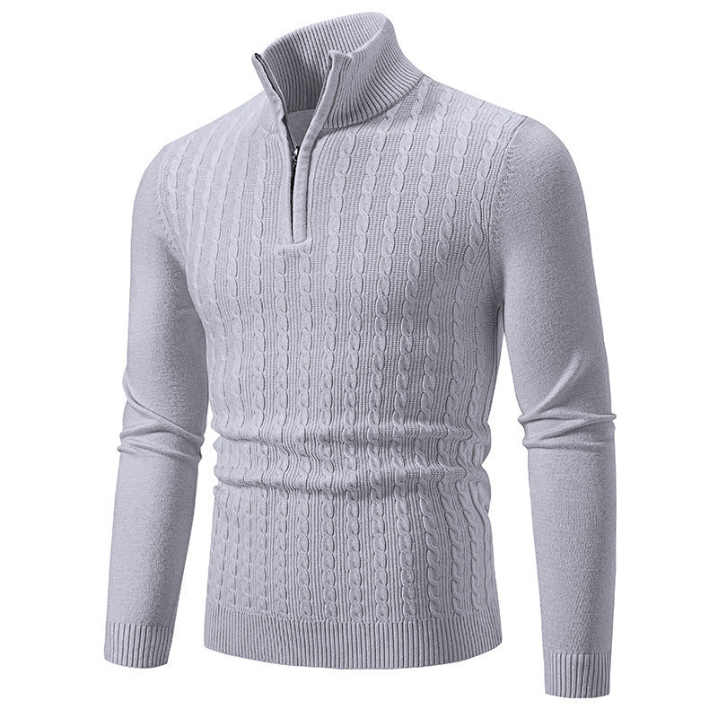 Fabrizio – Stilvoller Zopfmuster Strickpullover Für Herren