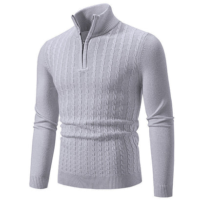 Fabrizio – Stilvoller Zopfmuster Strickpullover Für Herren