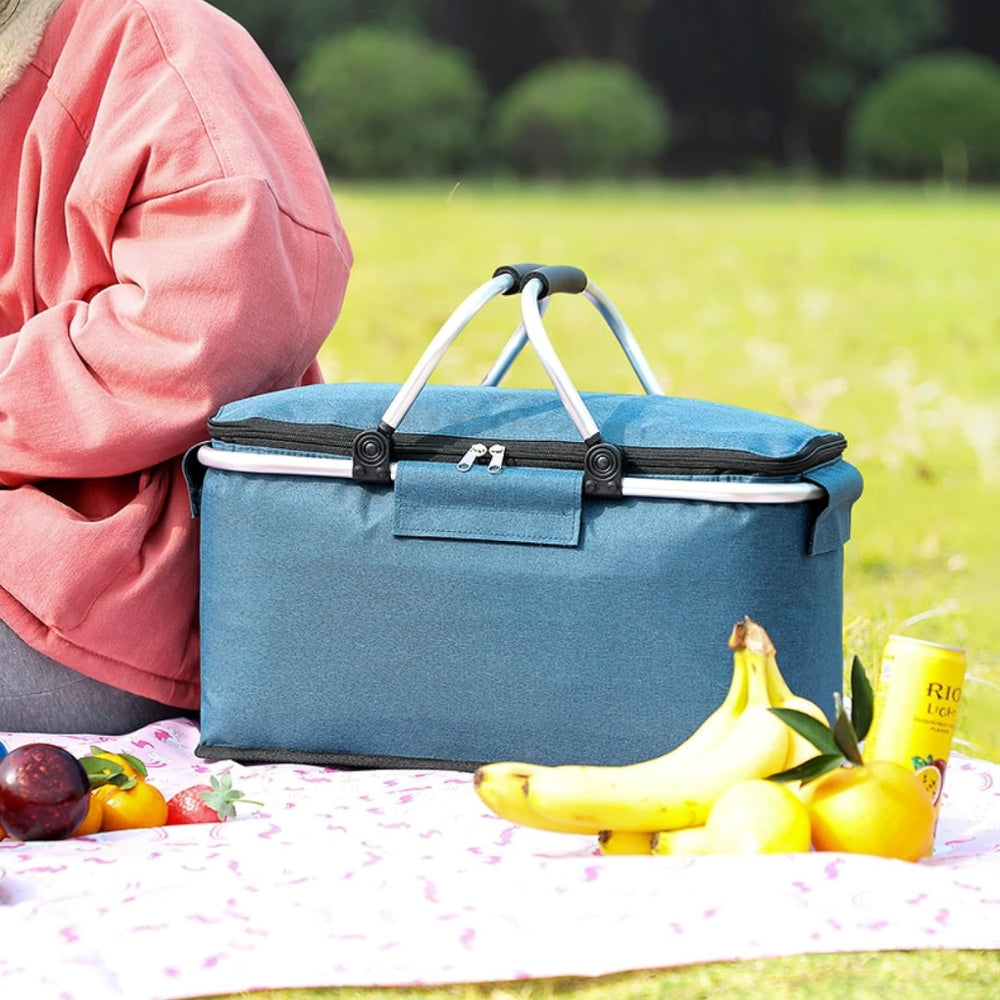 Picknickmand Opvouwbaar | 18L Lekvrij & Waterdicht | Geïsoleerd | Oxford Stof