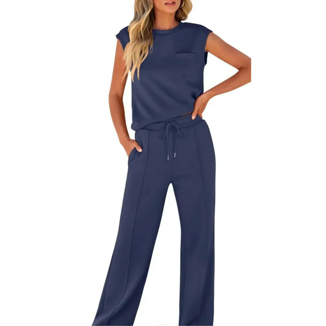 KAIYA™ + Lässiger Sommerweicher Lounge Co-Ord