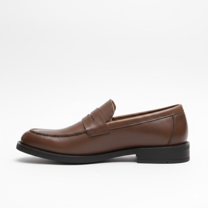 Mocassins en cuir pour homme chaussures habillées de bureau professionnelles sans lacets