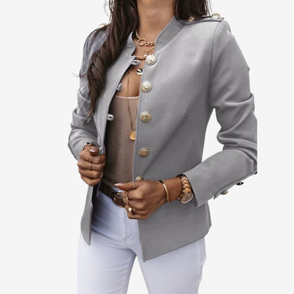Alana - Long sleeve jacket with button closure