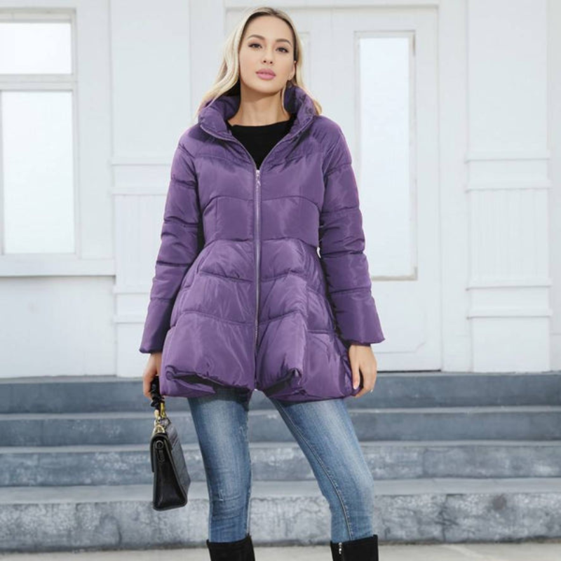 Nora – Long Sleeve Jacket with Collar and Pockets