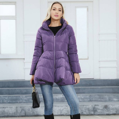 Nora – Long Sleeve Jacket with Collar and Pockets