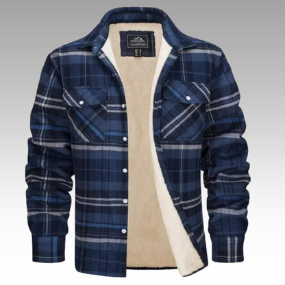 Varm Flanneljakke til Mænd - Komfort & Råt Outdoor-design