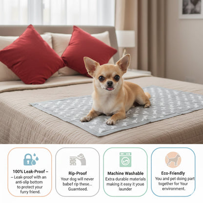 PawLuxe™ Reusable Pup Pad | Clean Floors & Effortless Training
