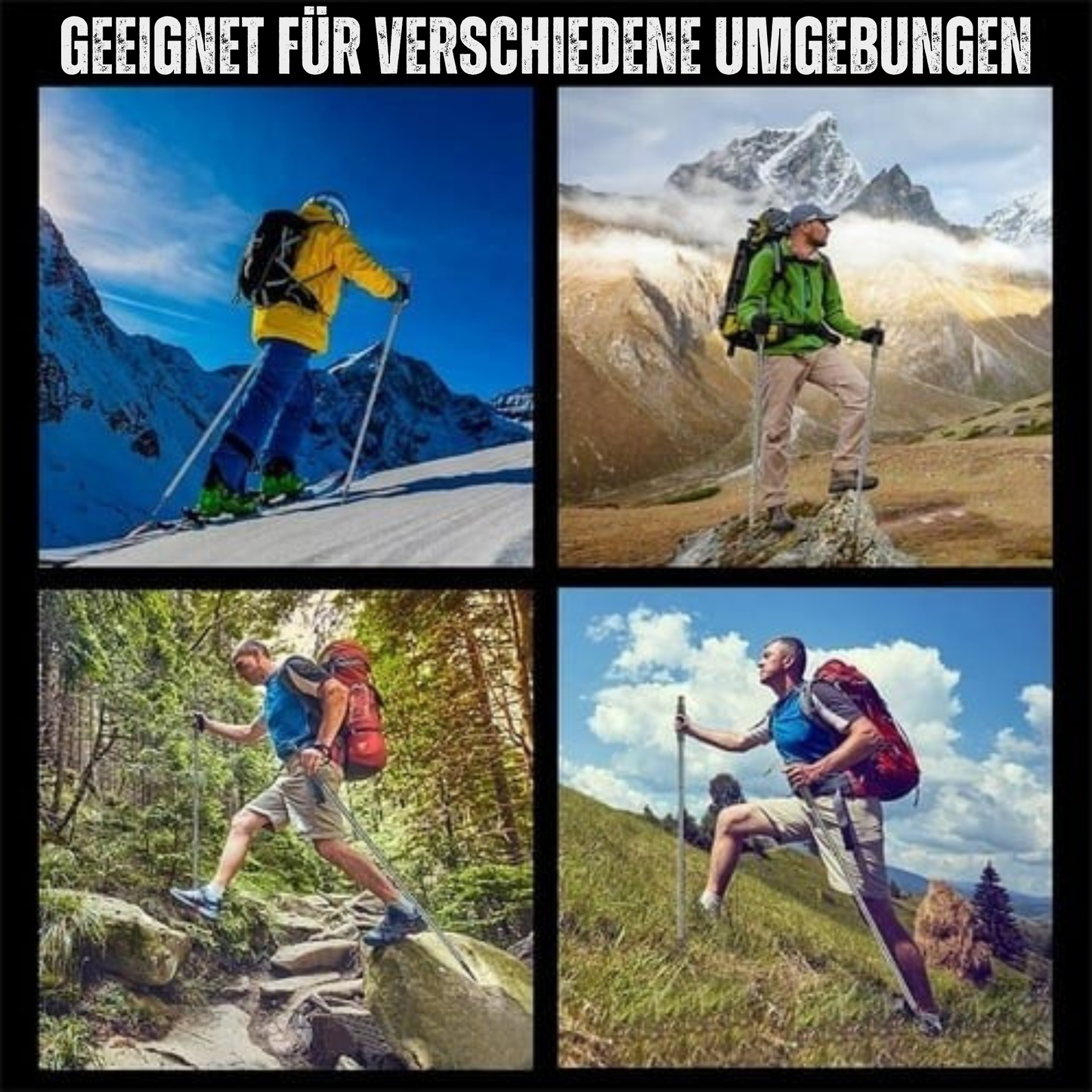 TrailKraft – Survival Wanderstock mit Werkzeug