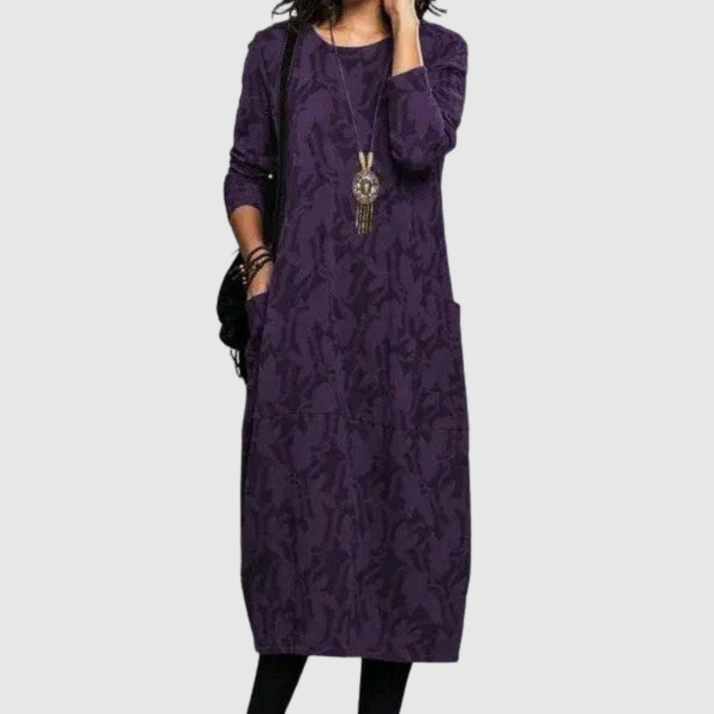 Zoé - Robe midi ample avec poches