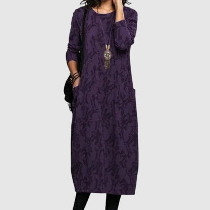 Zoé - Robe midi ample avec poches
