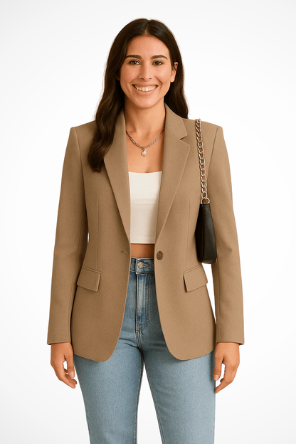 Women’s Tailored Blazer Single Button Classic Fit