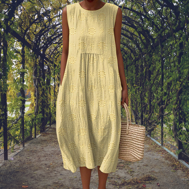 Linda – Sleeveless Flowing Midi Dress