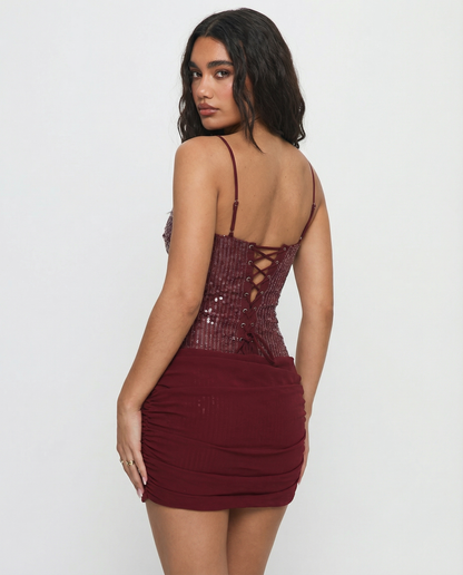 Sequin Mini Dress— Sparkling, Compact Shine