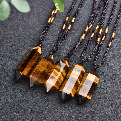 Amethyst Pendant Necklace – Natural Crystal Design with Elegant Adjustable Chain