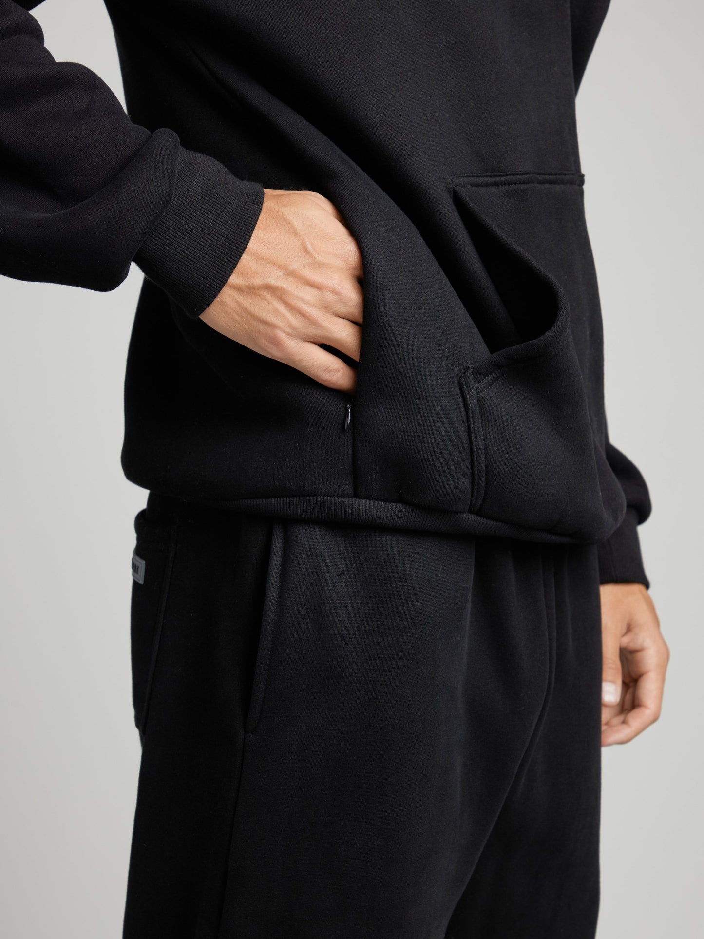 Cozy travel hoodie with airplane mode graphic