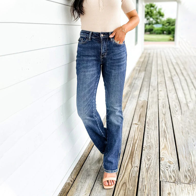 Isella | Formender Denim mit hohem Bund und flexiblem Sitz
