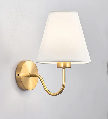 LumaFabrica – Nordic Wandleuchte mit Stoffschirm