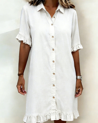 Ndapewa - Comfortable Denim Dress With Flattering Rubbing