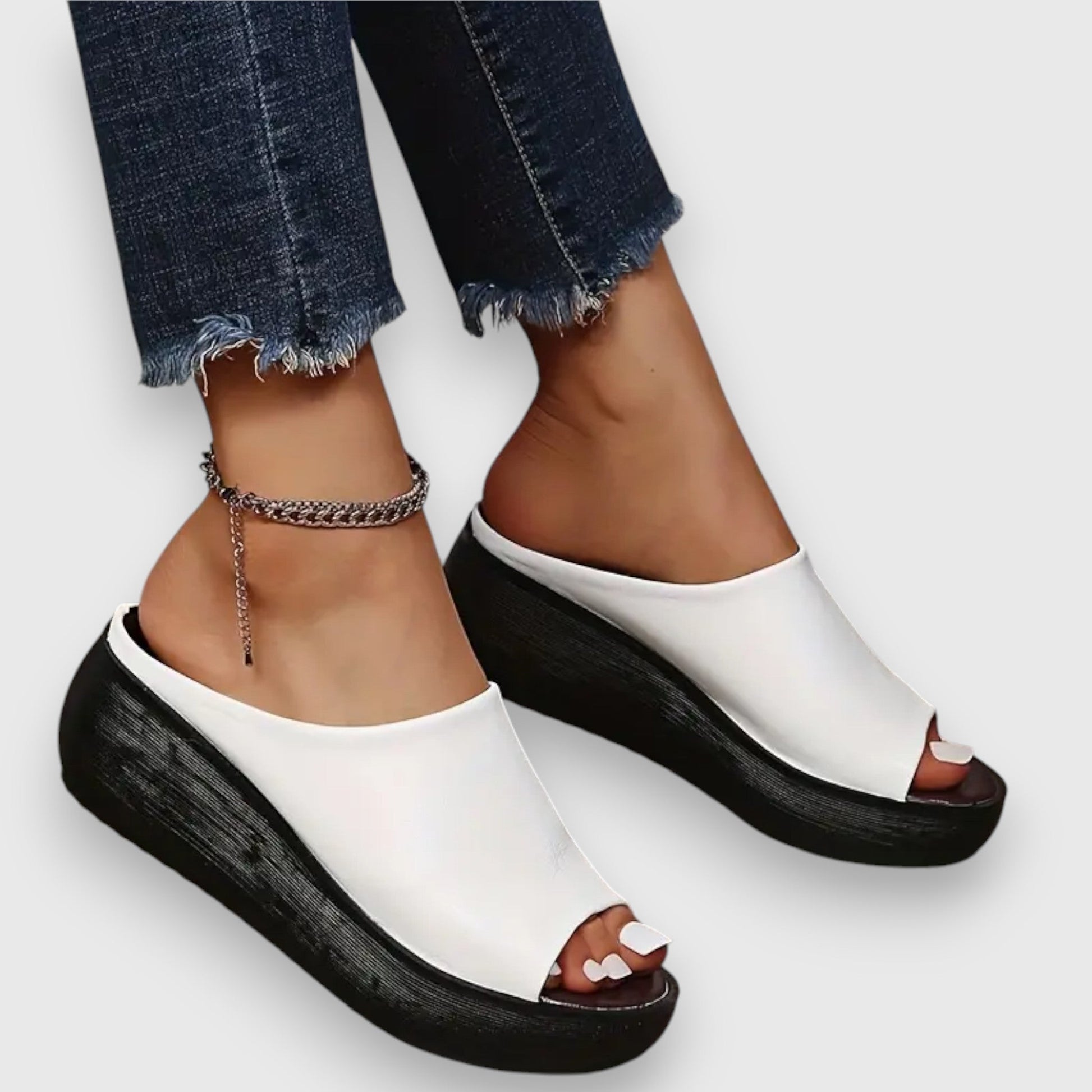 Amelie – Soft Faux Leather Sandal