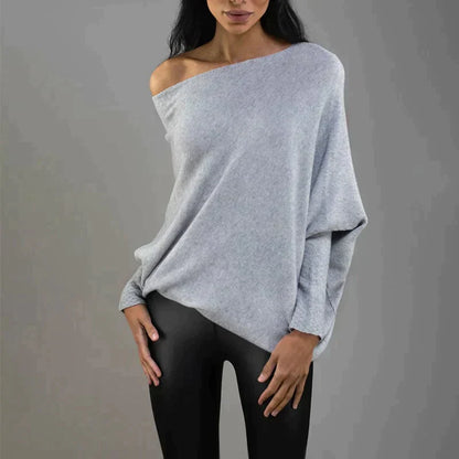 Salomé Jacques™ Asymmetrical striped sweater