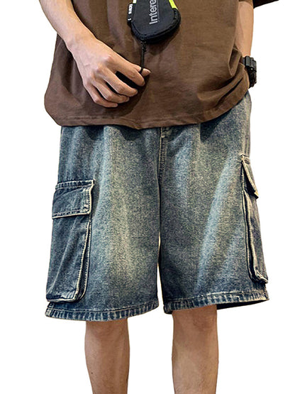Herren shorts cargo denim locker street