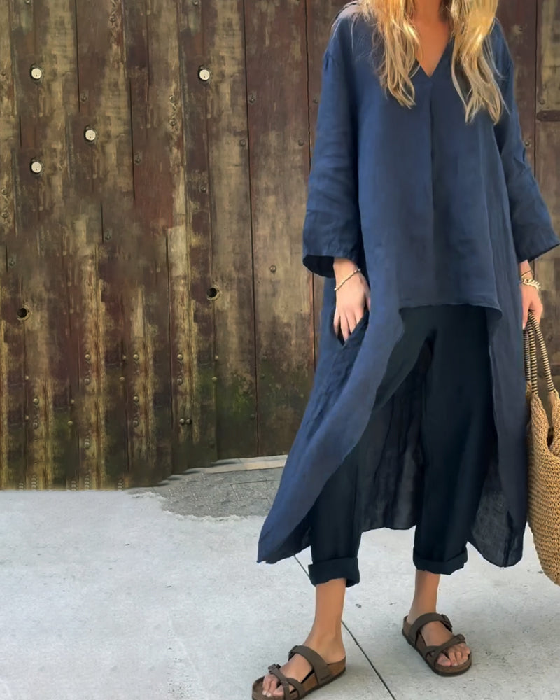 Florence | Women Relaxed Long Tunic i Pant set
