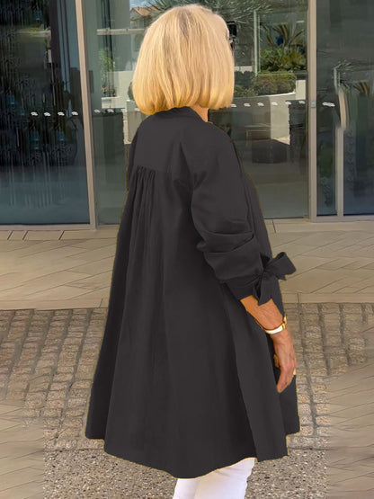 Liora™  |  Long Button-Up Shirt Jacket (Today only: Buy 1, Get 1 Free!)