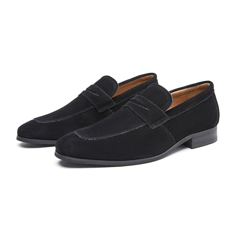Tom Hollinger | Herren Wildleder Penny Loafer Klassische Slipper Schuhe