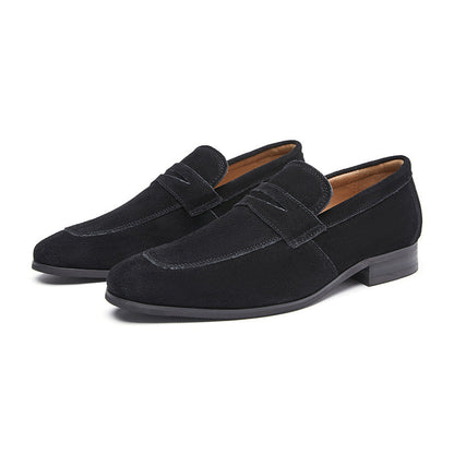 Tom Hollinger | Herren Wildleder Penny Loafer Klassische Slipper Schuhe