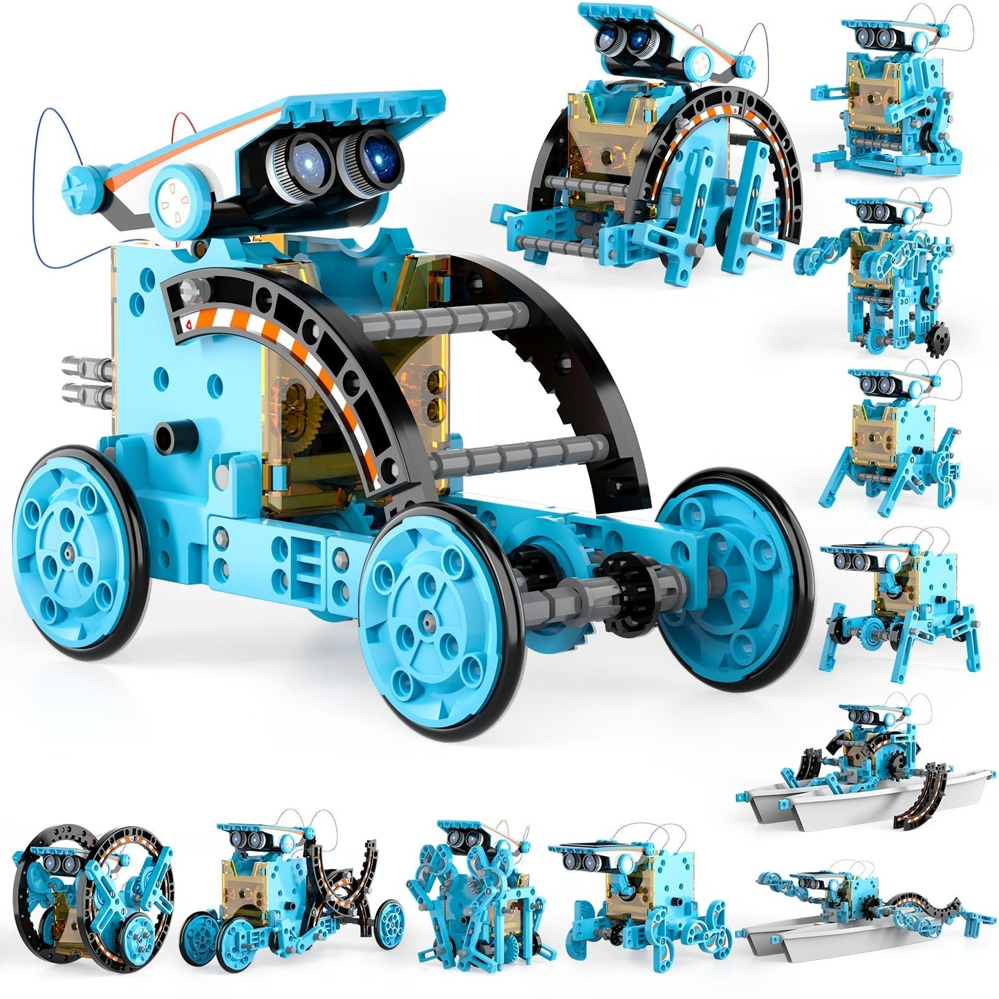Solar Robo Builder - 12-in-1 Educatief Bouwspeelgoed met Zonne-energie