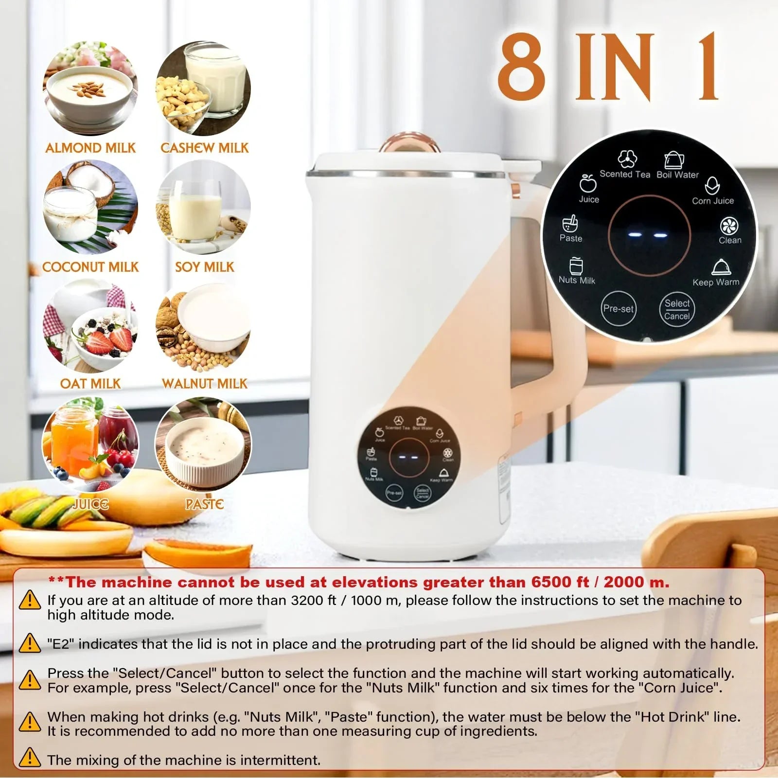 8-in-1 Nut Milk Maker (1000 ml) - NutriBlend-State of Style