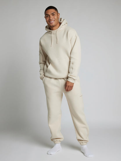 Cozy travel hoodie with airplane mode graphic
