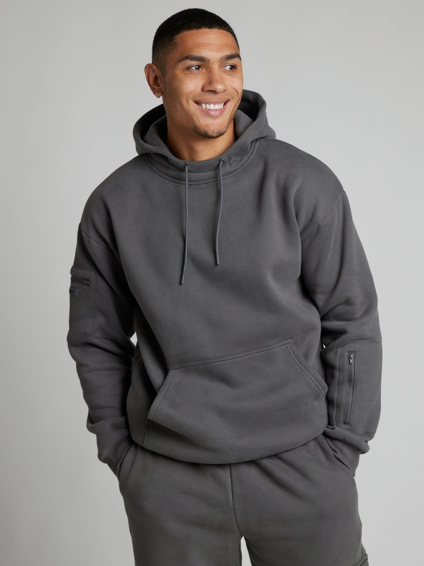 Cozy travel hoodie with airplane mode graphic