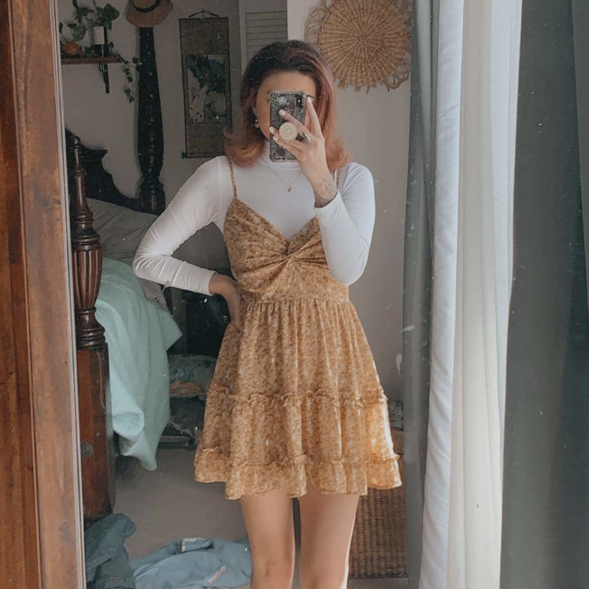 MOCK TURTLENECK LONG SLEEVE BODYSUIT