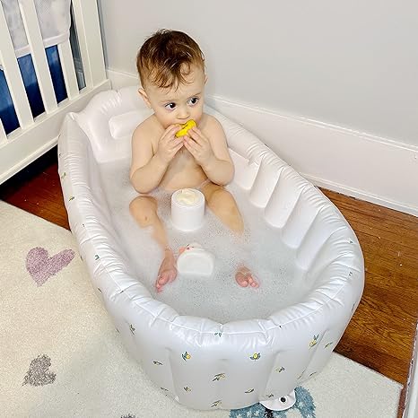 BabyBath Pro - Draagbaar - Opblaasbaar - Ultiem Badplezier-Baby bath-De Bazelaar