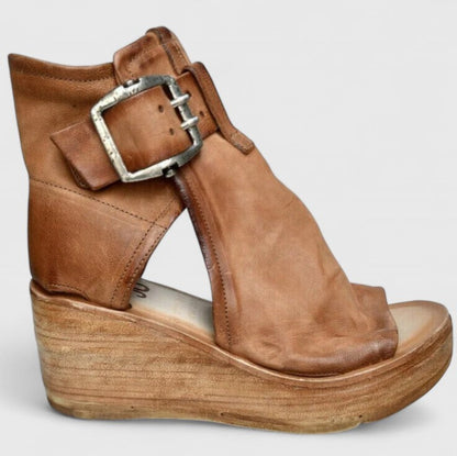 Rustikale Keil-Sandalen – Müheloser Stil mit Alltagskomfort Damen