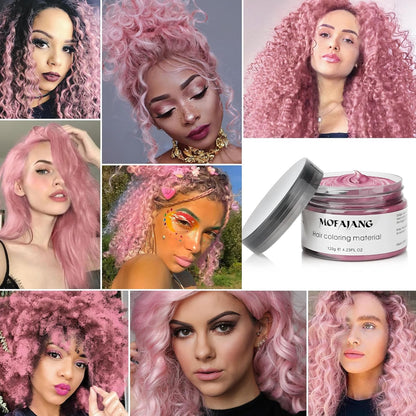 Mofajang® by JesseVance Manhattan: The Only Colored Hair Wax Styling Pomade with Bold Colors, Strong Hold, Simple Style, No Risk, & No Commitment