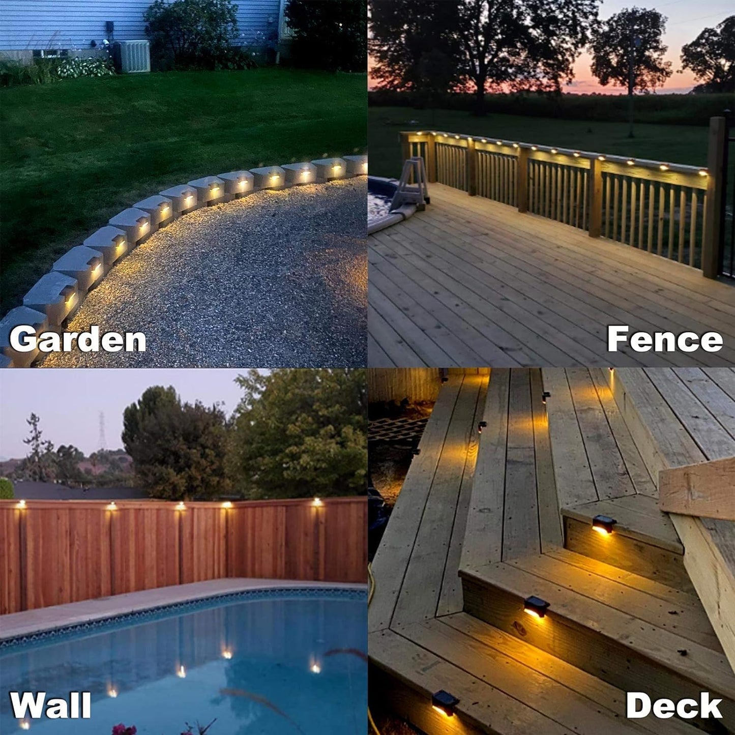 Solar-Terrassenleuchten mit Bewegungsmelder