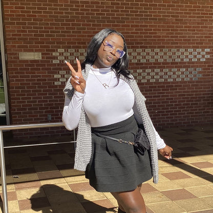 MOCK TURTLENECK LONG SLEEVE BODYSUIT