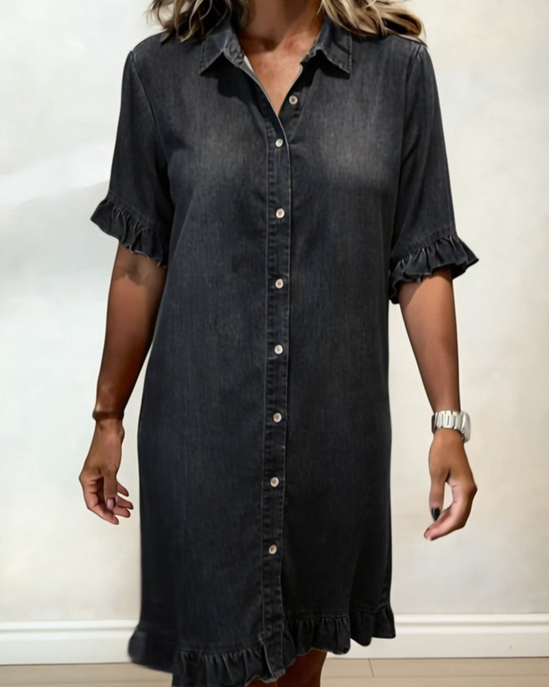 Amelith - Abito in denim leggero