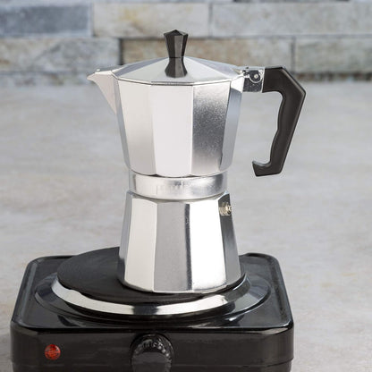 Stovetop Espresso and Coffee Brewer, Moka Pot for Italian and Cuban Style