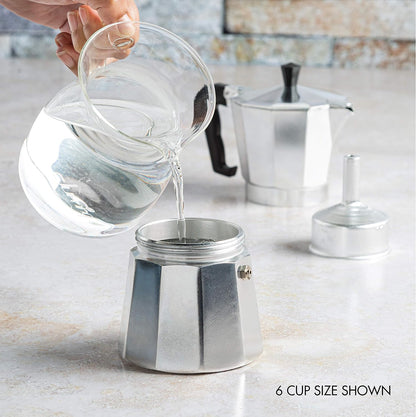 Stovetop Espresso and Coffee Brewer, Moka Pot for Italian and Cuban Style