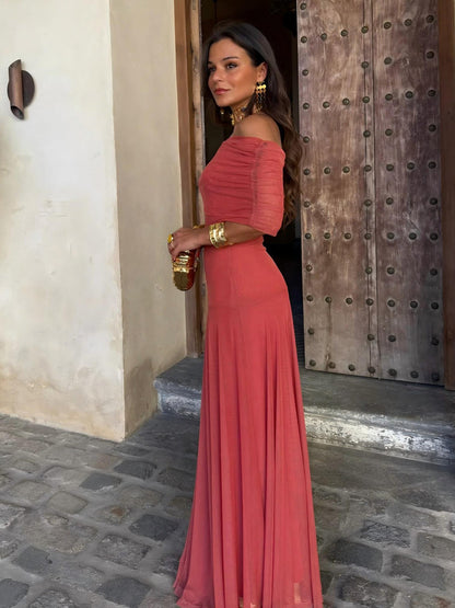 Jennifer | Vestido Maxi Elegante Mesh