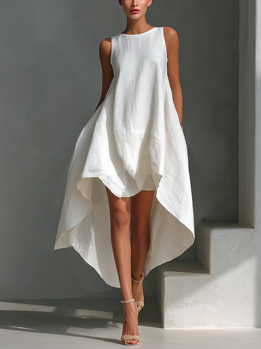 Elvina - Breezy Linen Midi Dress