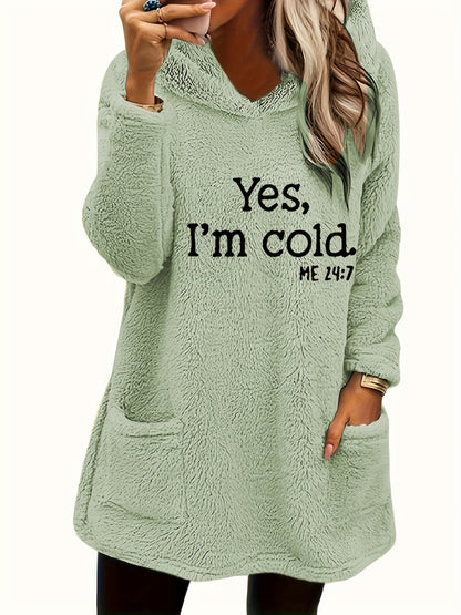 Marilina - Sweat Peluche Capuche Imprimé
