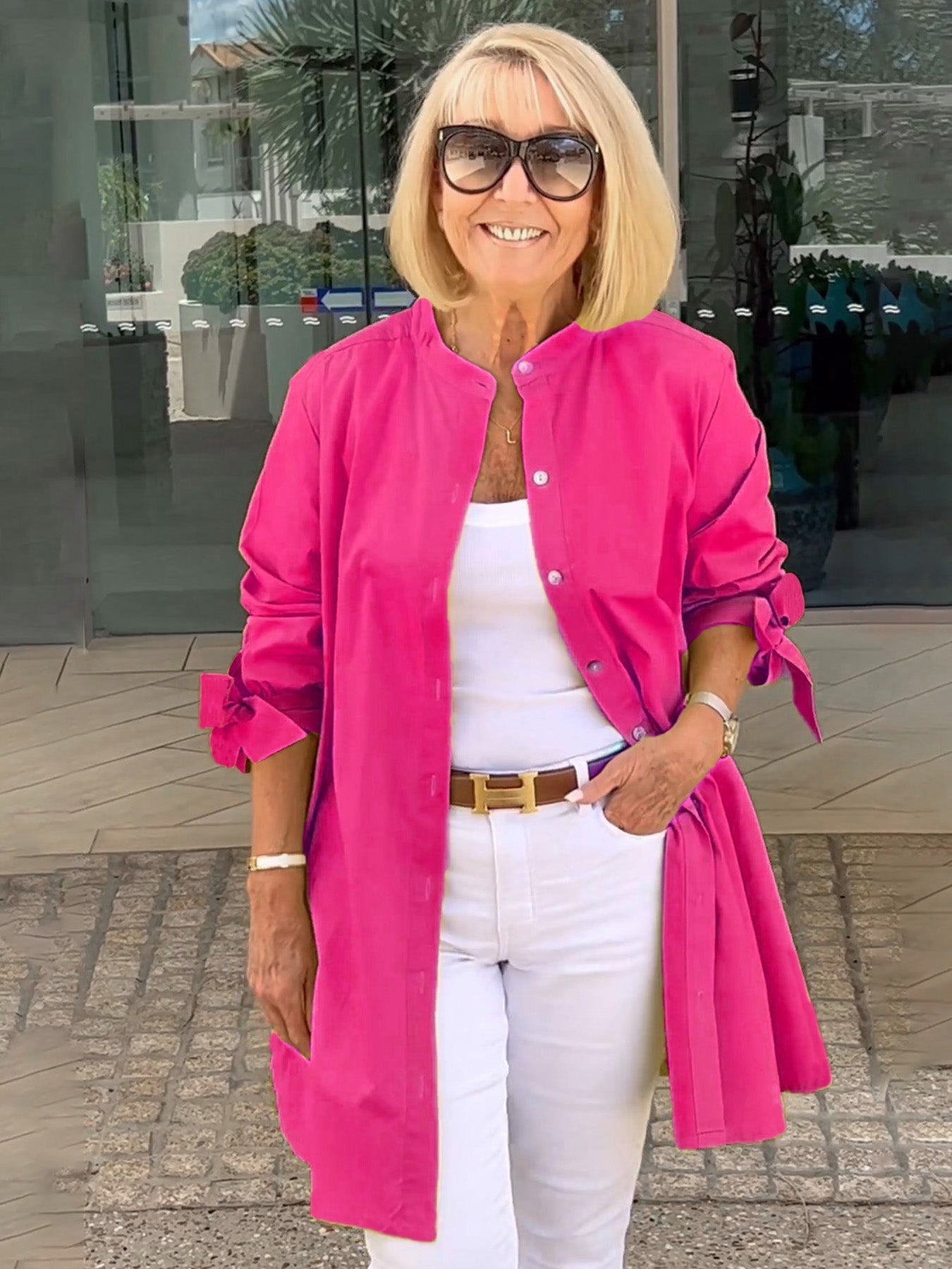 Liora™  |  Long Button-Up Shirt Jacket (Today only: Buy 1, Get 1 Free!)