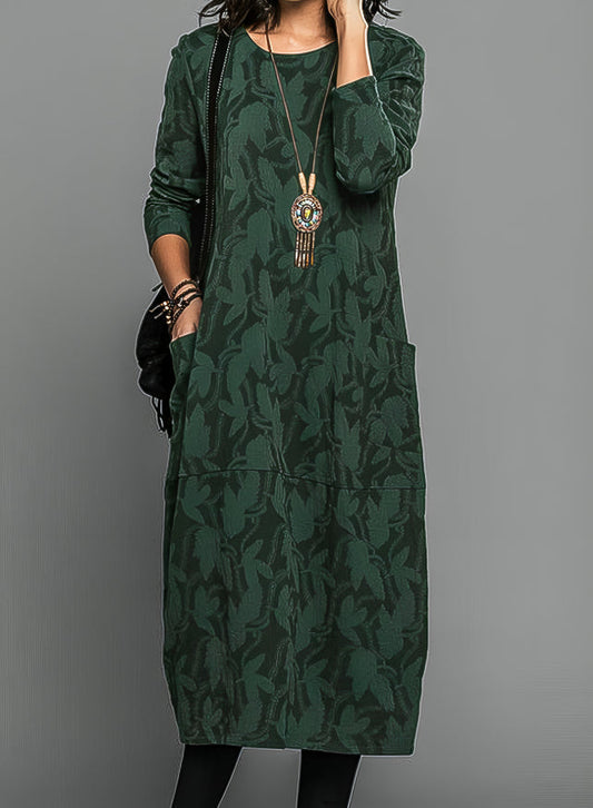 Women's Wedding Guest Printed Midi Dress