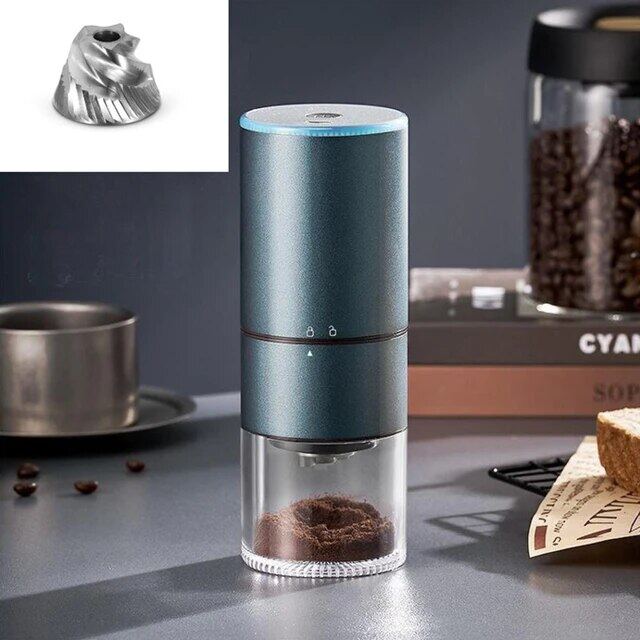Veloce Macina | Draadloze Elektrische Koffiemolen – USB-C Oplaadbaar – Precisie Maalwerk
