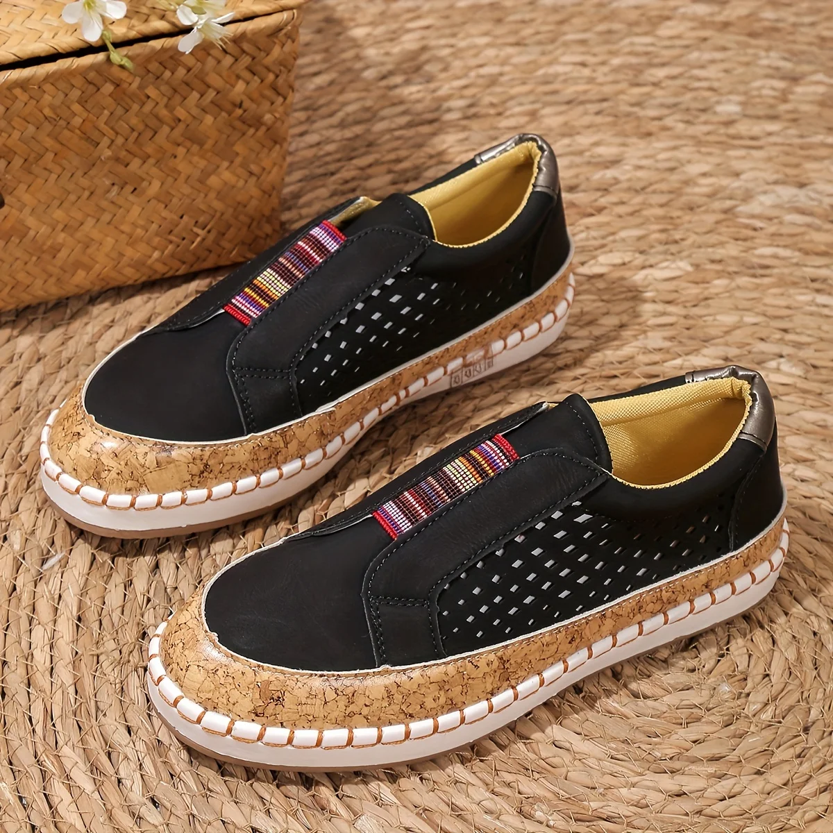 Damen-orthopädische Slip-On-Schuhe für ganztägigen Komfort
